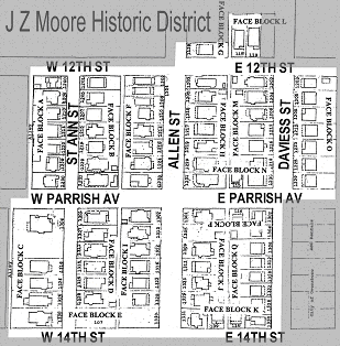 The J Z Moore Historic District has ...